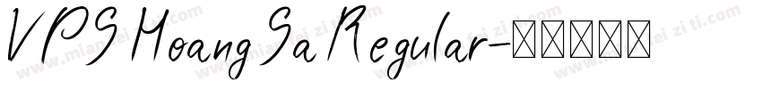 VPS Hoang Sa Regular字体转换